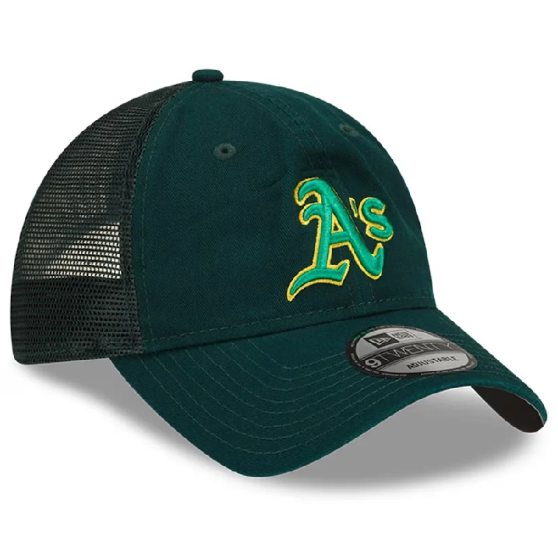 Knit Hat-New Era Oakland Athletics Batting Practice 9TWENTY Adjustable Hat - GREEN