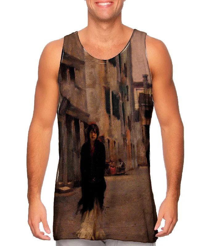 Fitness Apparel Tank-Sargent -"Street in Venice II" (1882)