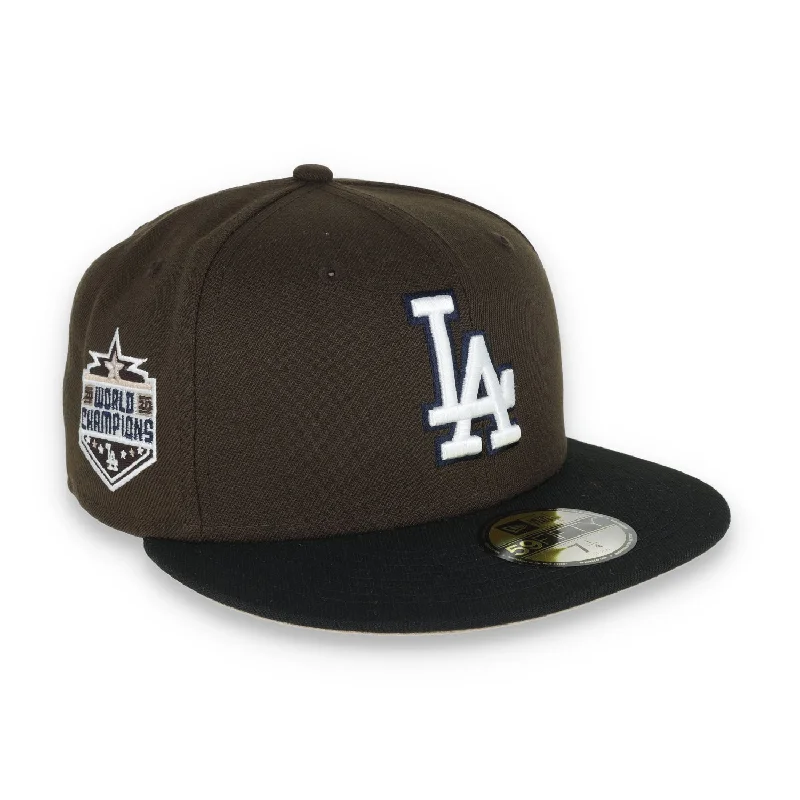 Lightweight Outdoor Hat-New Era Los Angeles Dodgers 2020 World Champions Side Patch 59FIFTY Fitted