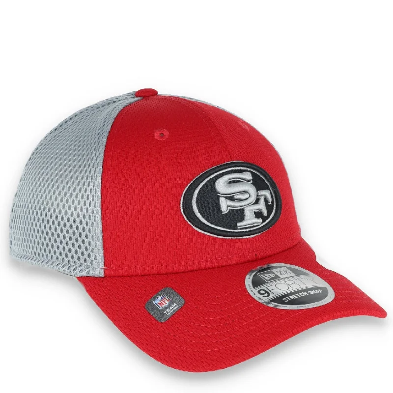 Comfortable Hat-New Era San Francisco 49ers Outline 9FORTY Stretch-Snap Hat