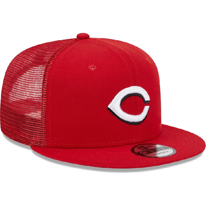 Active Gear Hat-New Era Cincinnati Reds 9FIFTY Trucker Snapback Hat