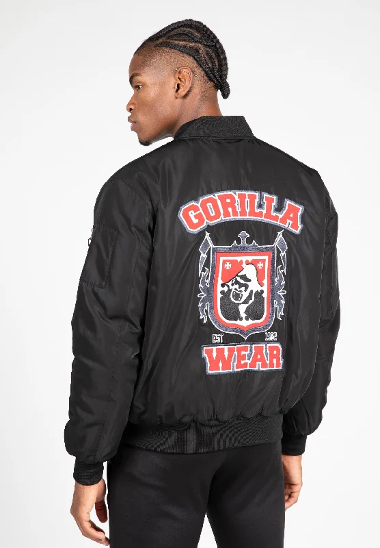 Vintage Jacket-Covington Bomber Jacket - Black