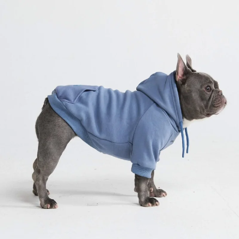 Designer Hoodie-Essential Dog Hoodie - Slate Blue