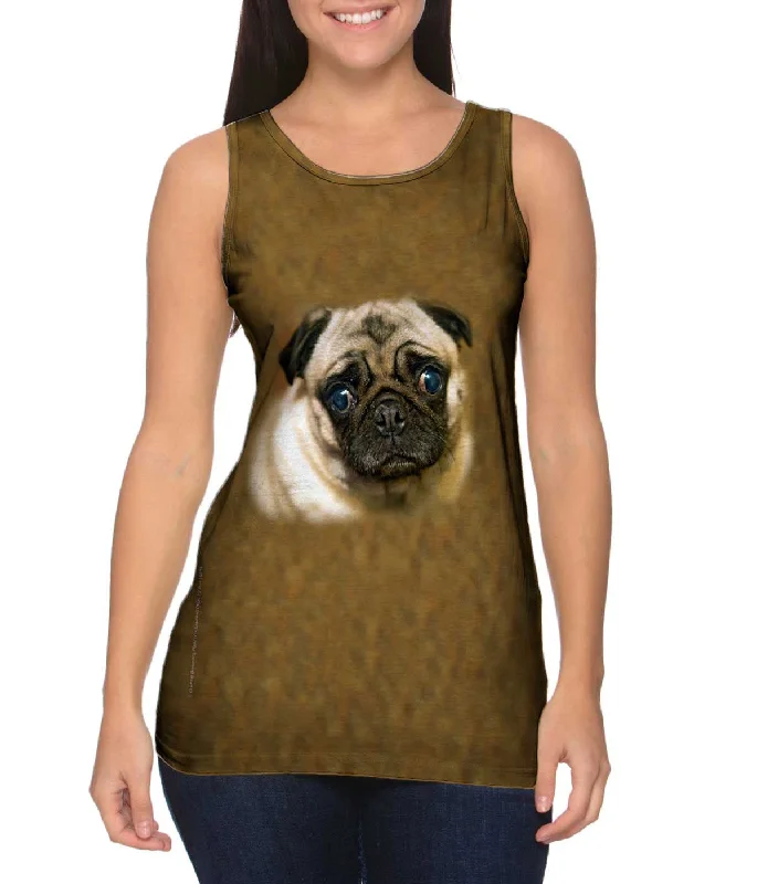 Tank Top-Sad Face Pug