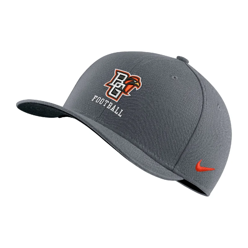 Custom Hat-Nike Flint Grey Swoosh Flex Sport Hat