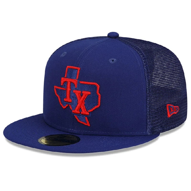 Eco-Friendly Hat-Texas Rangers New Era 2022 Batting Practice 59FIFTY Fitted Hat - Royal