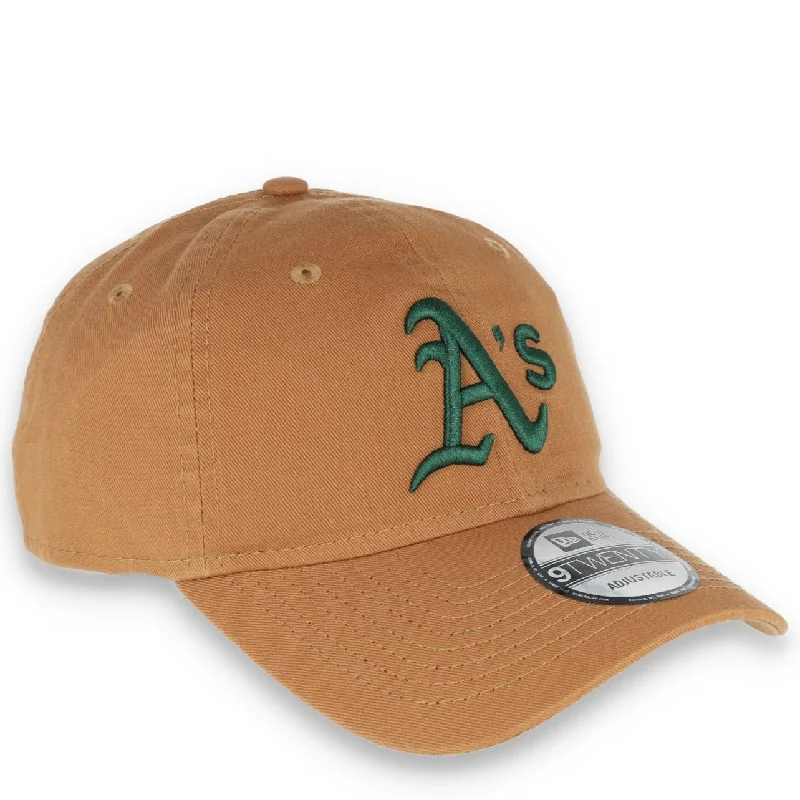 Trendy Hat-New Era Oakland Athletics Core Classic 2.0 9TWENTY Adjustable Hat-Khaki