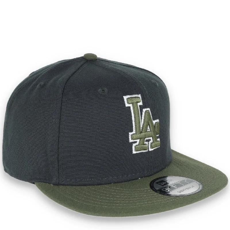 Sun Hat-New Era Los Angeles Dodgers 2-Tone Color Pack 9FIFTY Snapback Hat- Grey/Olive