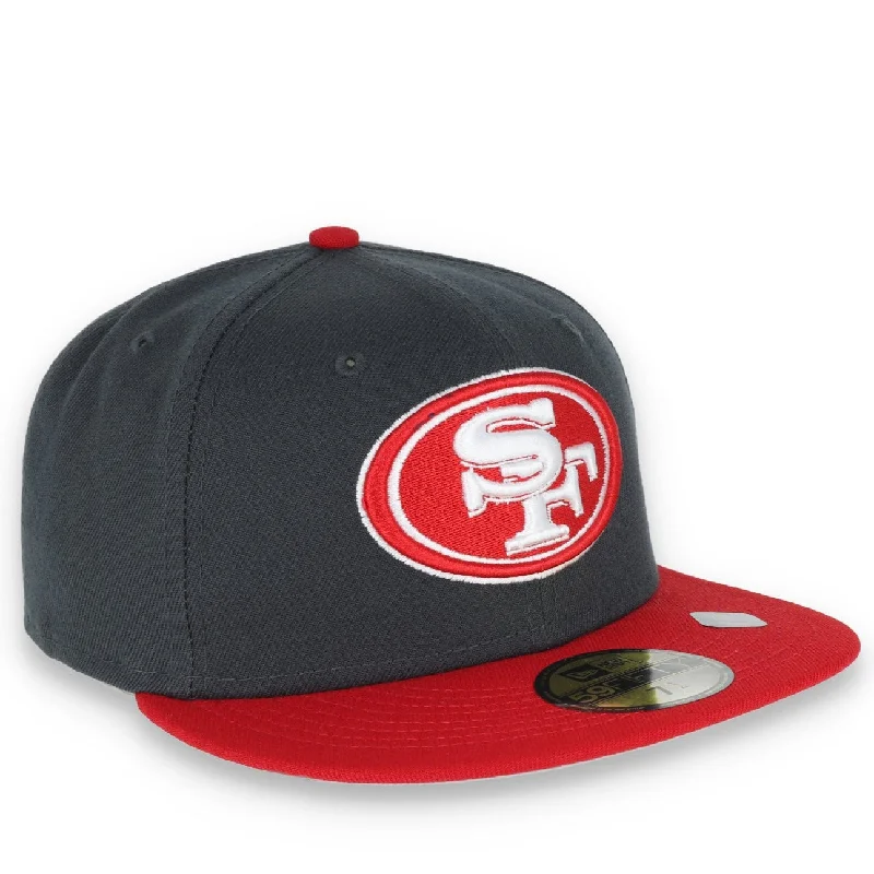 Camping Hat-NEW ERA SAN FRANCISCO 49ERS 59FIFTY COLOR PACK FITTED -GREY/RED