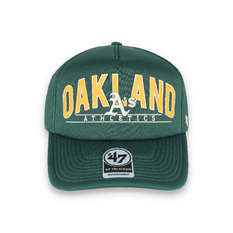 Outdoor Hat-'47 BRAND OAKLAND ATHLETICS FOAM BACKHAUL TRUCKER