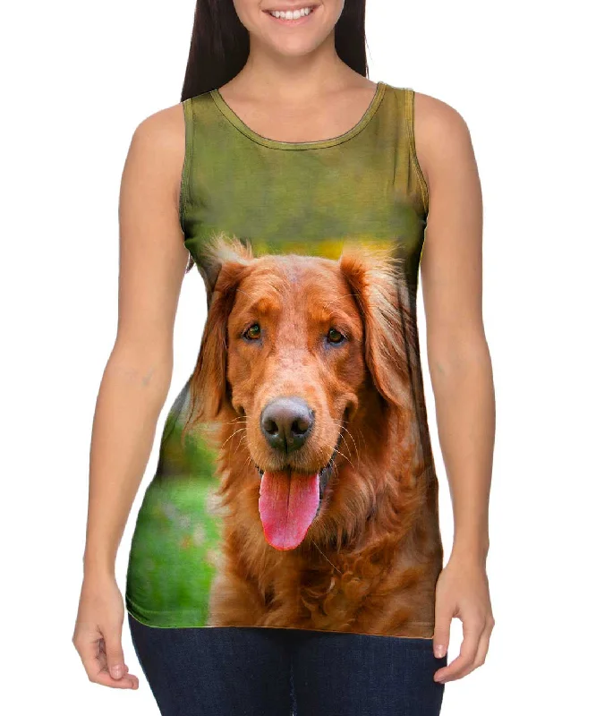 Comfortable Sleeveless-Shaggy Eared Golden Lab