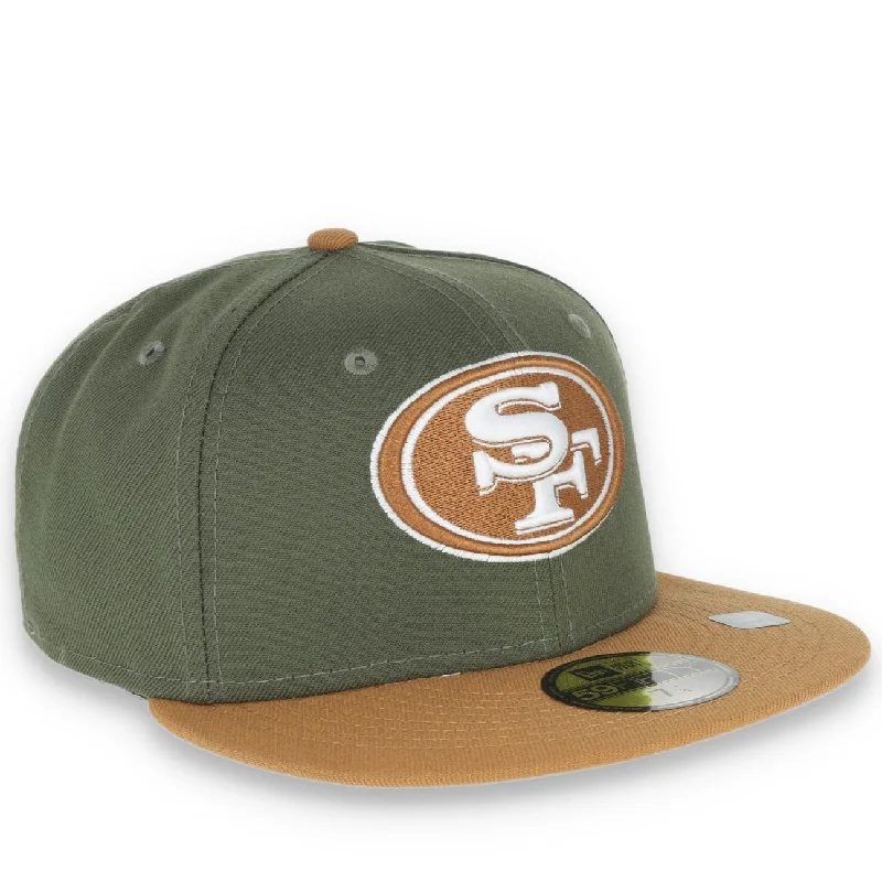 Lightweight Outdoor Hat-NEW ERA SAN FRANCISCO 49ERS 59FIFTY COLOR PACK FITTED -OLIVE/TAN