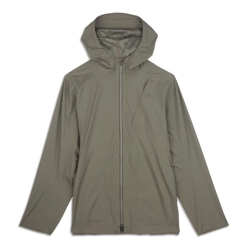 Insulated Jacket-Waterproof Full-Zip Rain Jacket - Resale