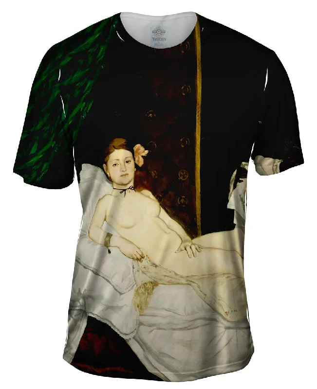 Text Design T-Shirt-Edouard Manet -"Olympia" (1863)