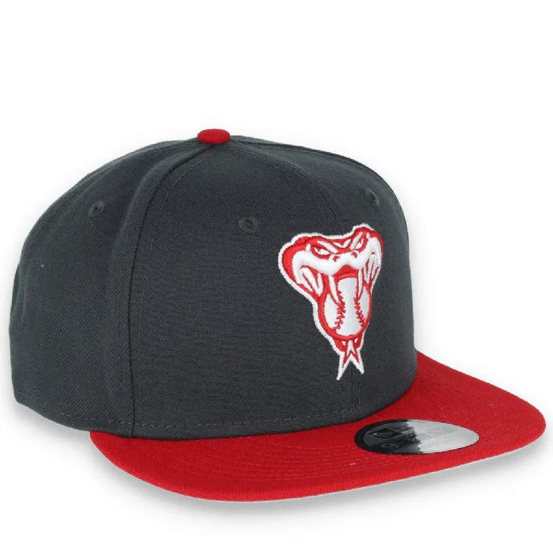 Iconic Hat-New Era Arizona Diamondbacks 2-Tone Color Pack 9FIFTY Snapback Hat - Grey/Scarlet