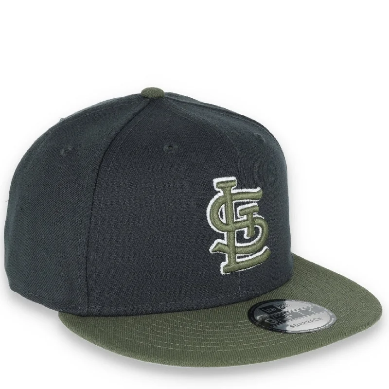 Bucket Hat-New Era St. Louis Cardinals 2-Tone Color Pack 9FIFTY Snapback Hat- Grey/Olive