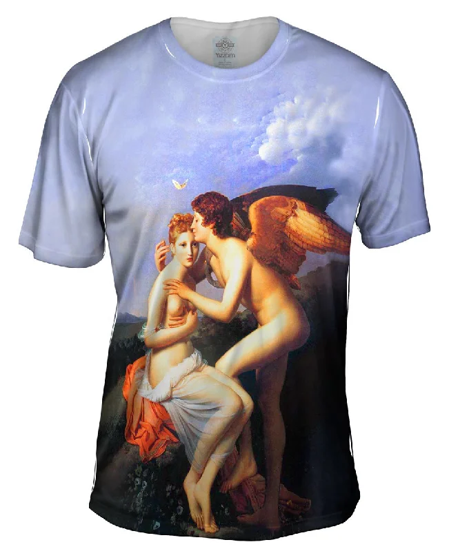 Beach T-Shirt-Francois Gerard - "Psych Receiving Cupids First Kiss " (1798)