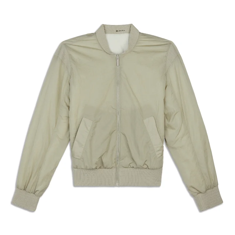 Insulated Jacket-Women's Reversible Insulated Bomber Jacket - Resale