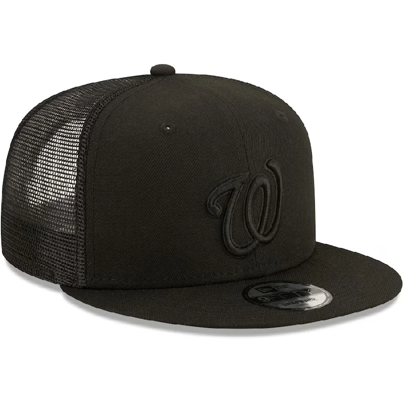 Classic Fisherman Hat-New Era Washington Nationals Blackout 9FIFTY Snapback Hat