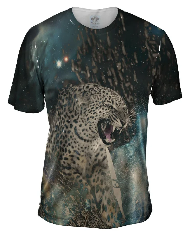 Funny Animal T-Shirt-Fierce Space Leopard