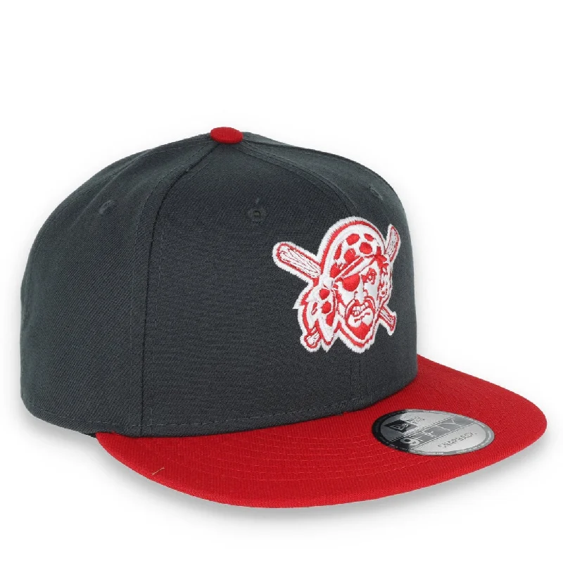 Iconic Outdoor Hat-New Era Pittsburgh Pirates 2-Tone Color Pack 9FIFTY Snapback Hat - Grey/Scarlet