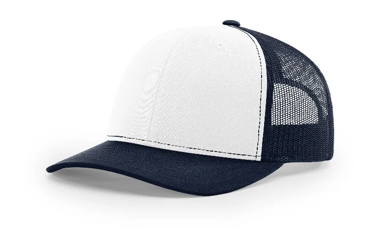 Iconic Hat-Snapback Trucker Cap - White/Navy