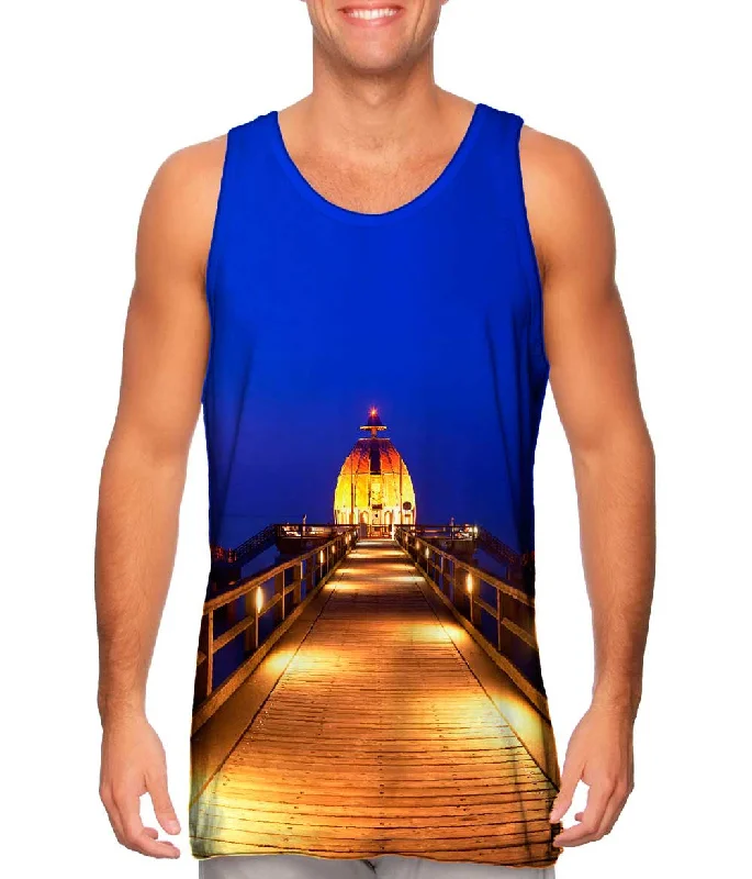 Outdoor Tank-Seebrucke Golden Blue Glow Pier