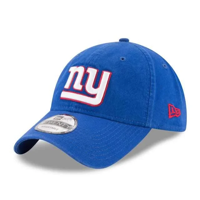 Trucker Hat-NEW YORK GIANTS NEW ERA CORE CLASSIC BLACK 9TWENTY ADJUSTABLE HAT