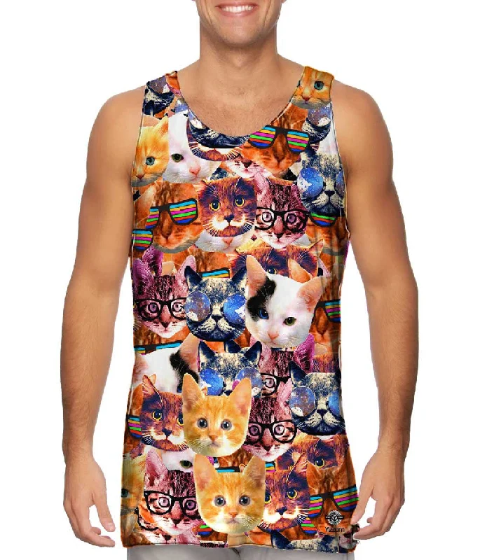 Modern Sleeveless Tank-Smart Cat No Play