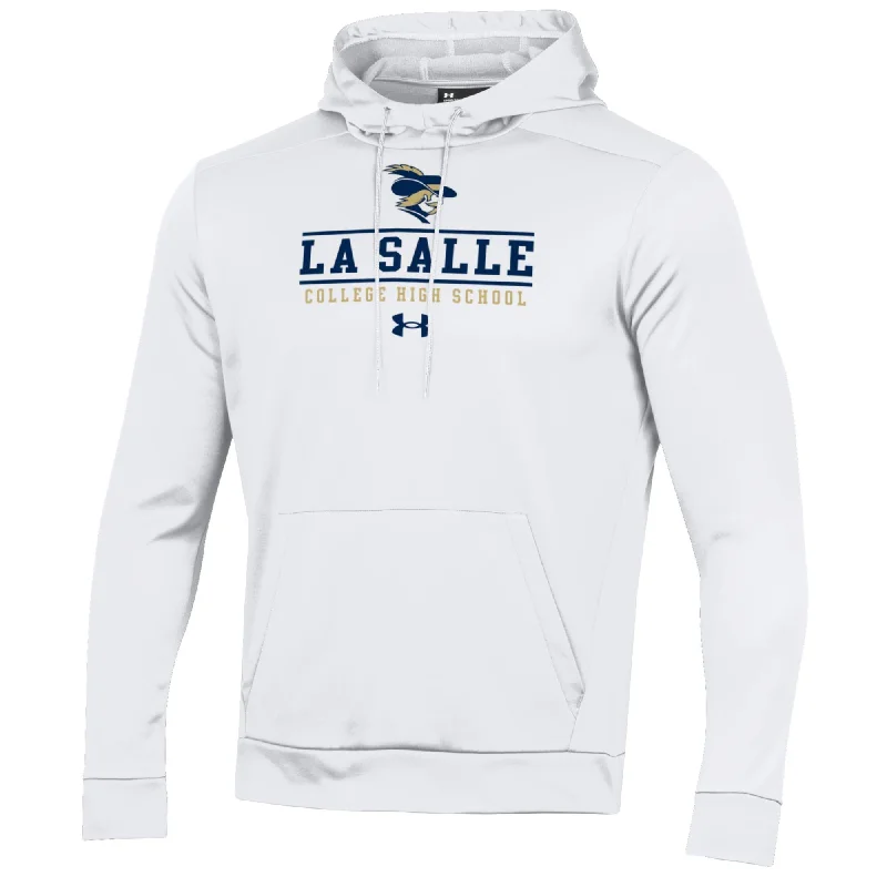 Logo Hoodie-Under Armour Fleece Hoodie White