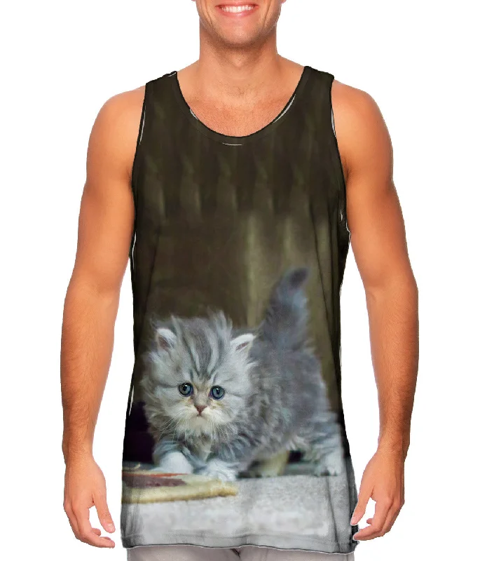 Bold Design Tank-Small And Fuzzy Kitten