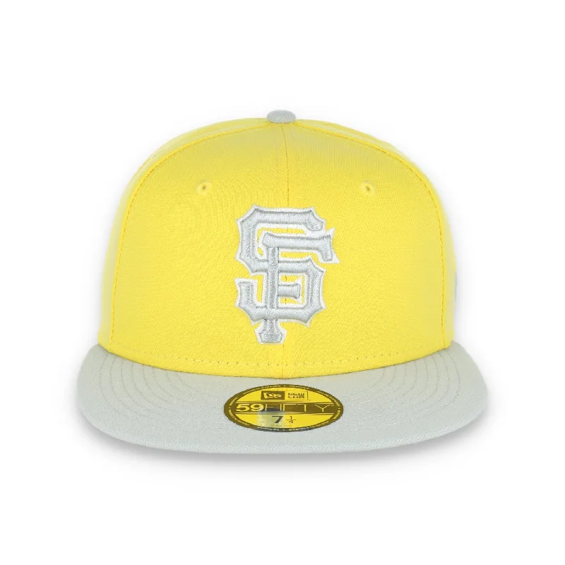 Beach Vacation Hat-NEW ERA SAN FRANCISCO GIANTS 59FIFTY COLOR PACK-YELLOW/GREY