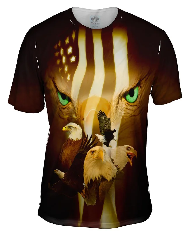 Graphic Artwork T-Shirt-Eagle Eyes