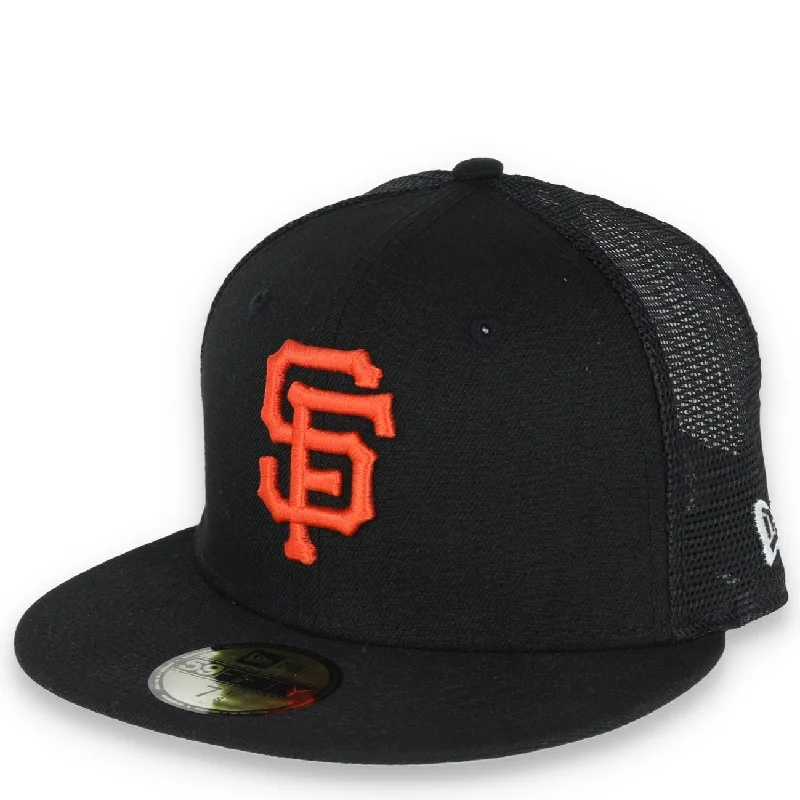 Urban Hat-NEW ERA 59FIFTY SAN FRANCISCO GIANTS TRUCKER CAP -BLK