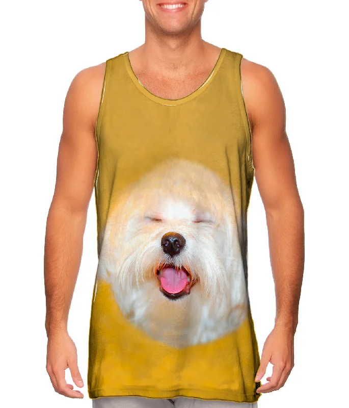 Breathable Tank-Singing Maltese