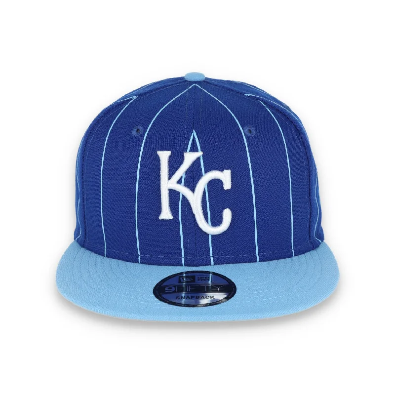 Visor Hat-New Era Kansas City Royals Vintage Throwback 9Fifty Snapback Hat-Blue