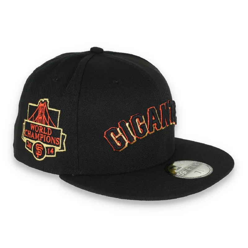 Stylish Knit Hat-New Era San Francisco Giants "Gigantes"  World Champions 2014 Side Patch 59FIFTY Fitted - Black