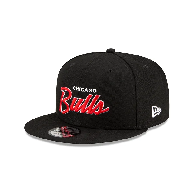 Sports Hat-Chicago Bulls New Era Script Up Edition 9FIFTY Snap Hat