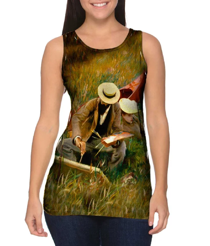 Workout Essential Tank-Sargent -"Outdoors Study" (1889)