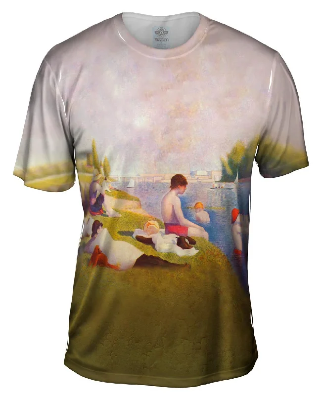 Casual T-Shirt-Georges Seurat - "Une baignade a Asnieres (Bathers at Asnieres)" (1883-84)