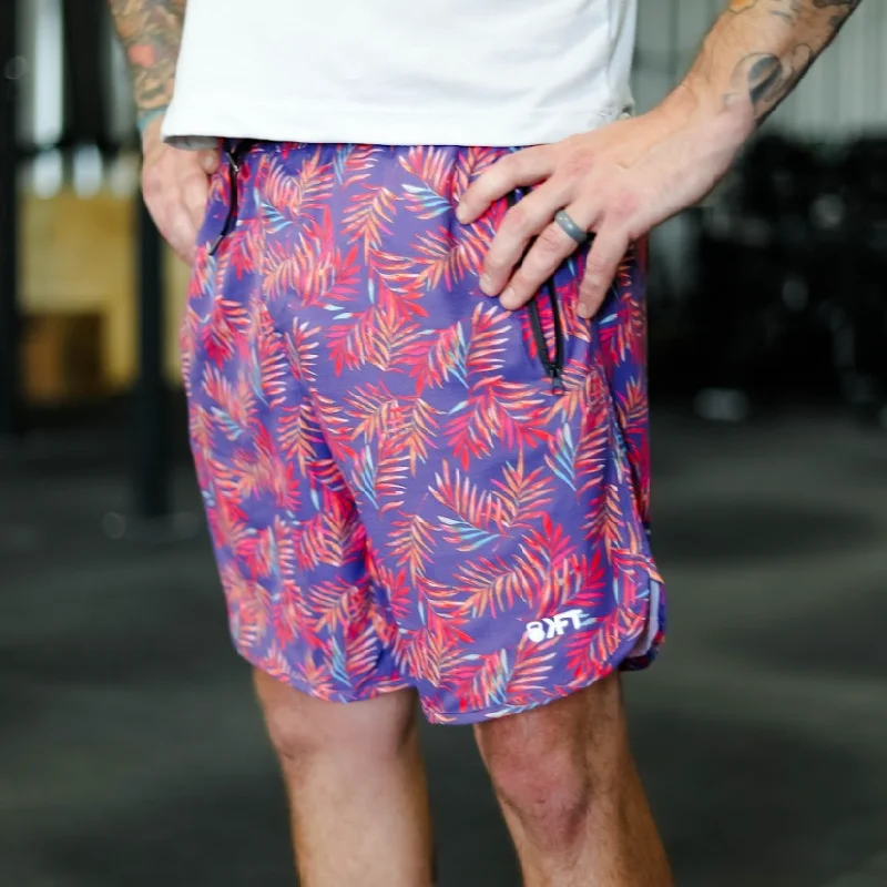 Active Lifestyle Shorts-On the Go Shorts - Mens Paradise Palm