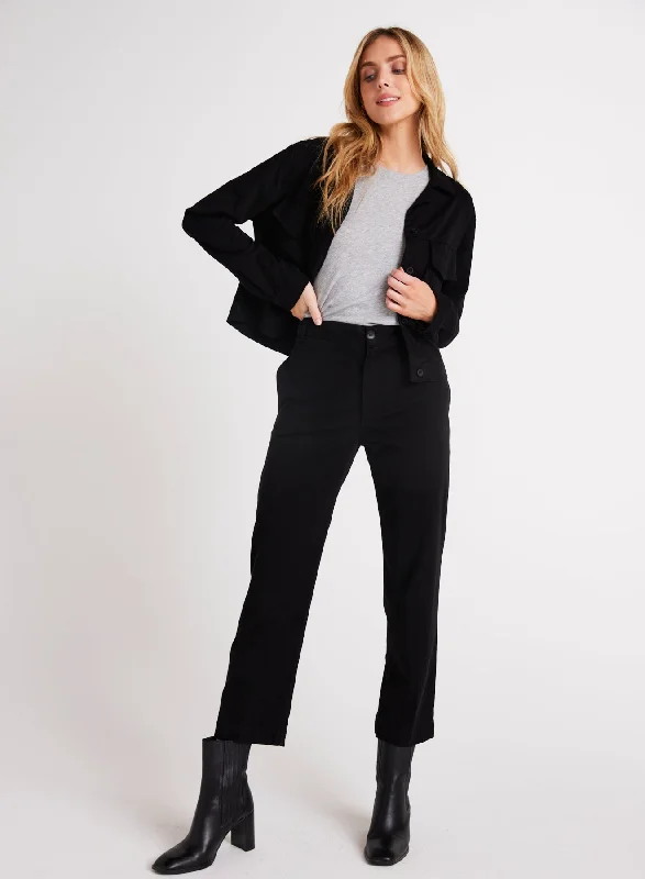 Running Pants-Jess Crease Line Trouser - Black