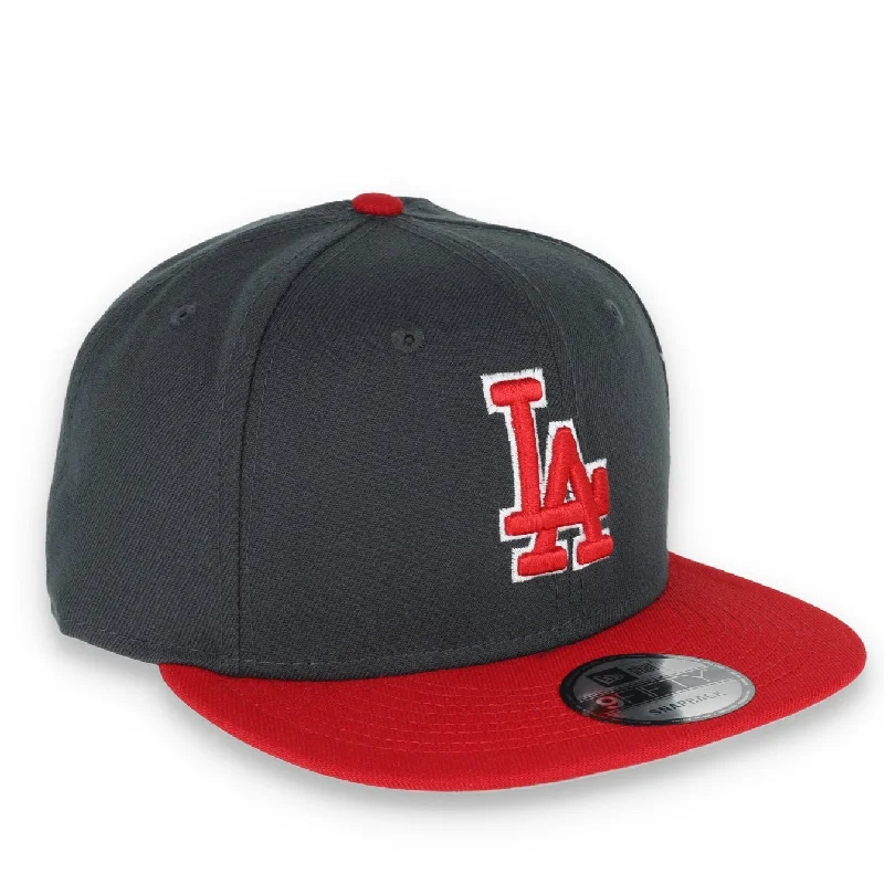 Straw Hat-New Era Los Angeles Dodgers 2-Tone Color Pack 9FIFTY Snapback Hat- Grey/Scarlet