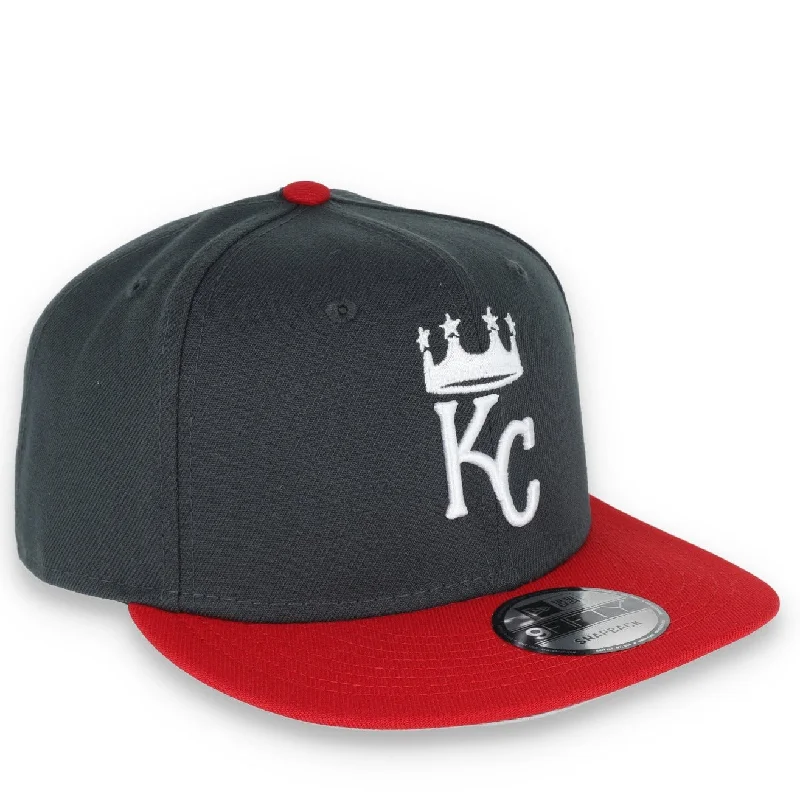 Beach Hat-New Era Kansas Royals 2-Tone Color Pack 9Fifty Snapback Hat- Grey/Scarlet