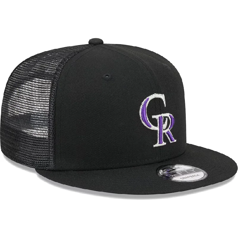 All-Weather Hat-New Era Colorado Rockies 9FIFTY Trucker Snapback Hat