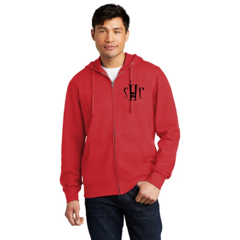 Inspirational Hoodie-Official SHP Zip Hoodie - (Red)