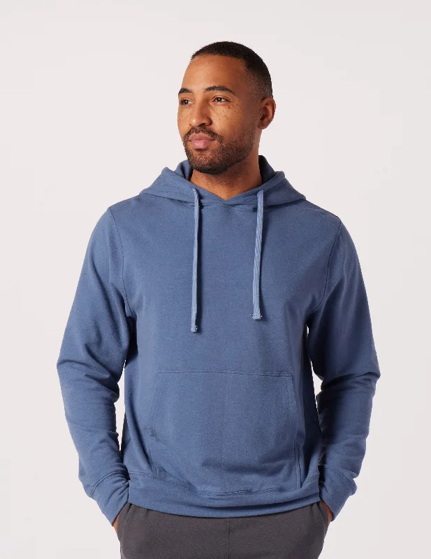 Zip-Up Hoodie-Atlas Hoodie: Washed Blue