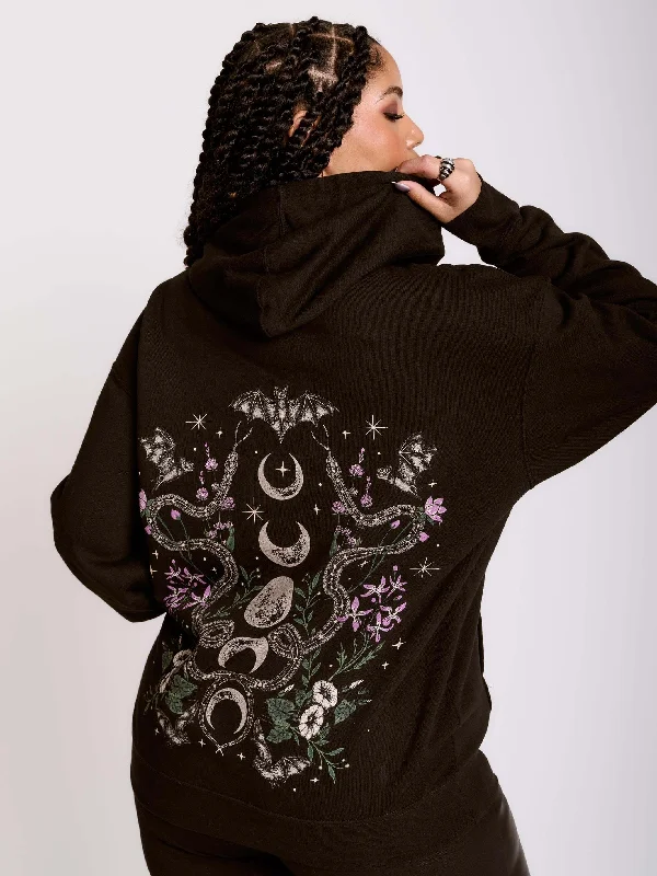 Cozy Sweatshirt Hoodie-Moon Garden Hoodie