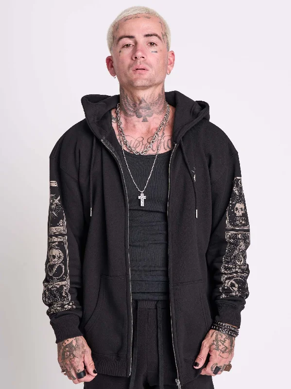 Athletic Fit Hoodie-The Devil Tarot Hoodie