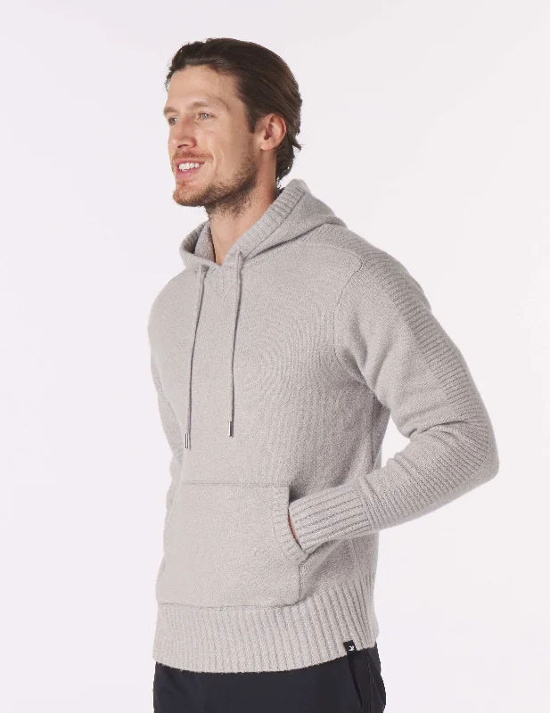 Custom Hoodie-Knit Up Hoodie: Ash Grey